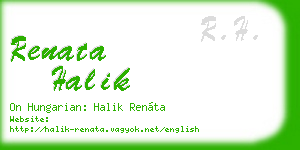renata halik business card